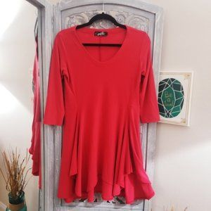 Gorgeous pink flare mini dress